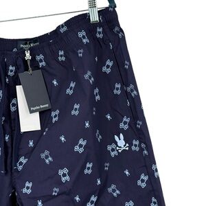 Psycho Bunny Mens XL Allover Bunny Print Pajama Lounge Pants Navy NWT